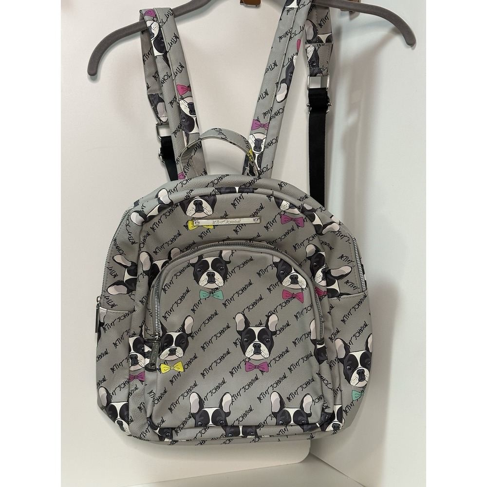 Betsey Johnson, French Bulldog Bowtie Backpack - Picture 1 of 6